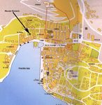 Map of Hvar center, house Kovacic marked