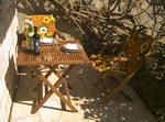 Studio, garden sitting place